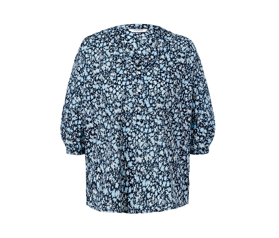 Női szövött blúz, virágos.