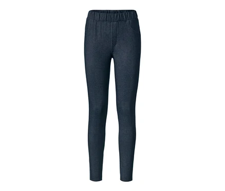 Farmer hatású női leggings fehér alapon.