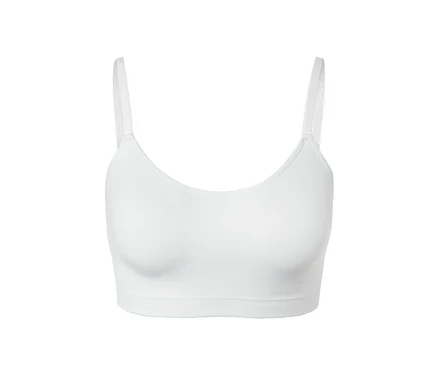 Fehér, csipkés, seamless bustier melltartó.