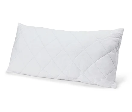 Fehér Cell Solution® párna, 80 x 40 cm, rombusz alakú steppeléssel, fehér háttér előtt.