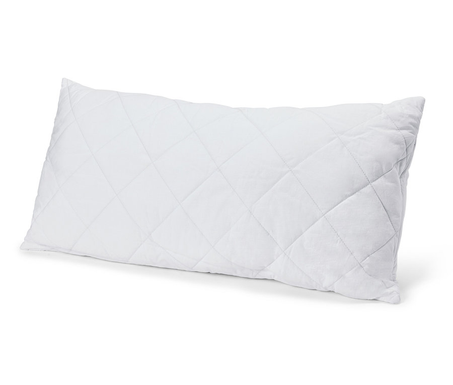 Fehér Cell Solution® párna, 80 x 40 cm, rombusz alakú steppeléssel, fehér háttér előtt.