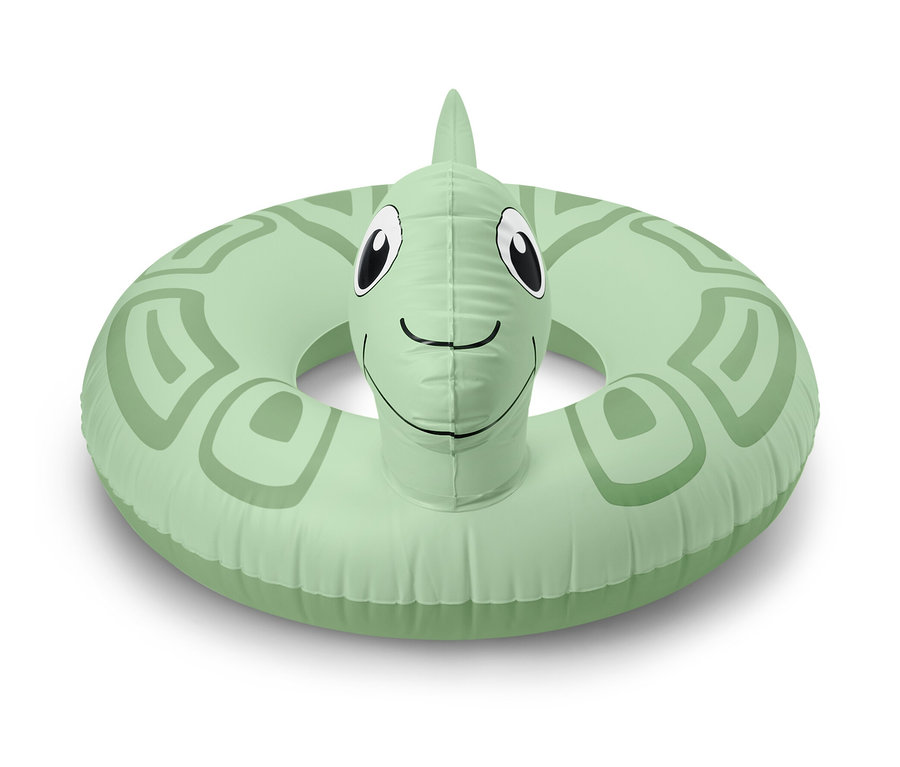 Zöld »Teknős« úszógumi teknős mintával.
