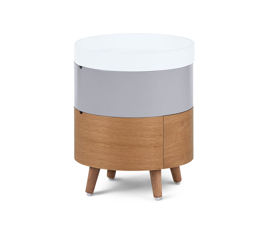 Kerek dohányzóasztal, emeletes.