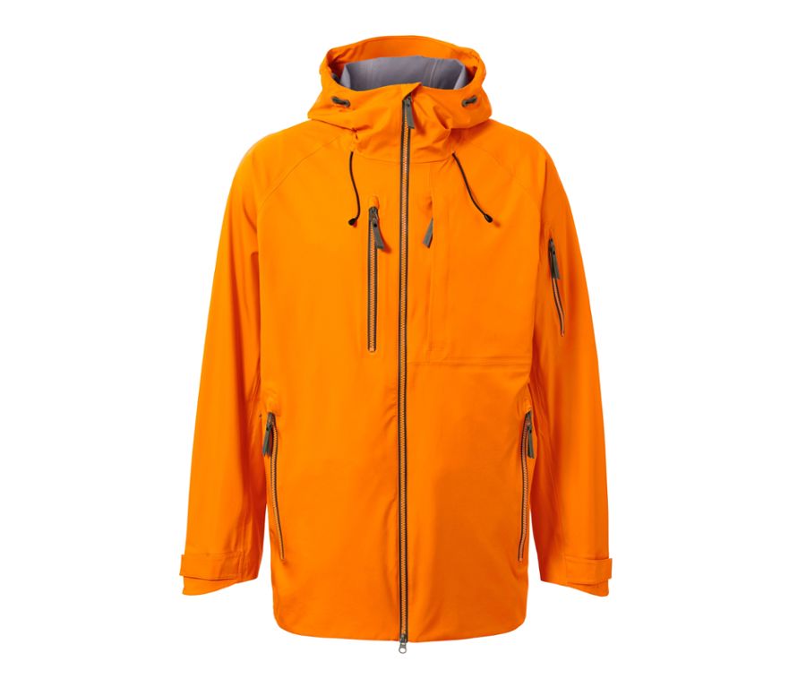 Férfi hardshell síkabát, narancssárga