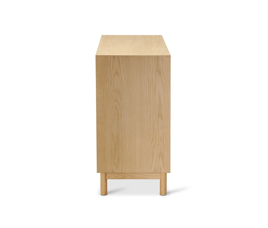 Komód, 2 ajtós, kőris.