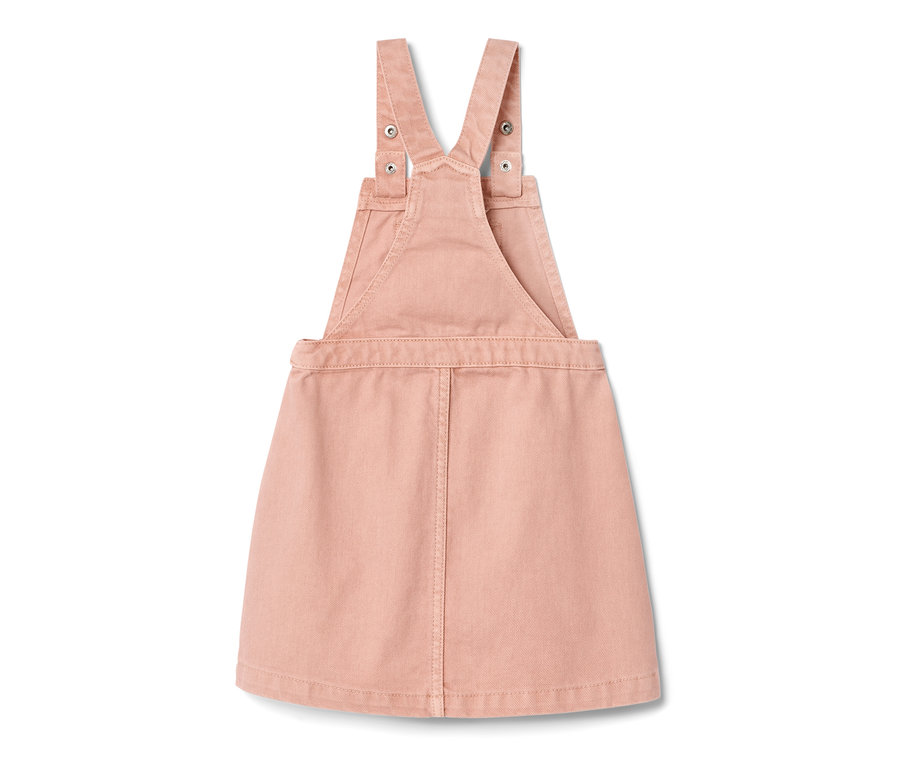 Rózsaszín kislány kantáros ruha.