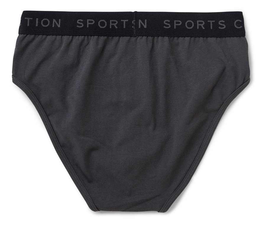 Szürke férfi alsónadrág fekete, SPORTS feliratos gumival.