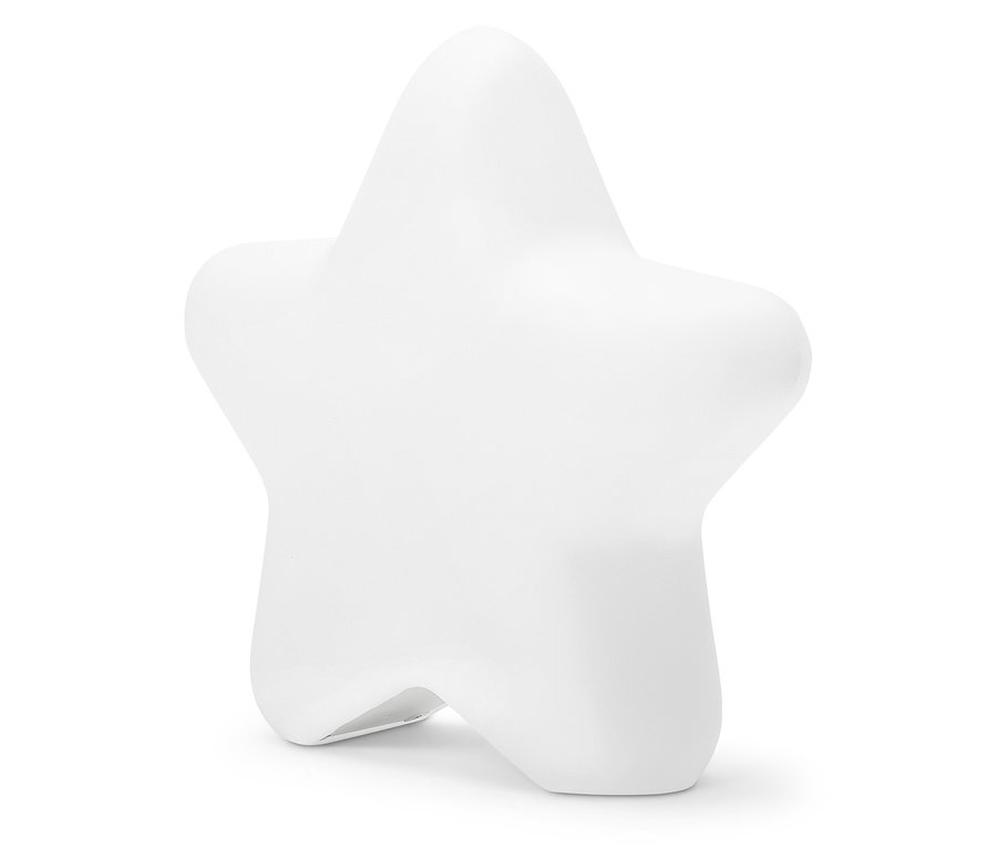 Egy fehér csillag áll fehér háttéren.