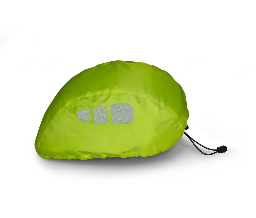 Zöld huzat fényvisszaverő elemekkel, fehér háttéren.