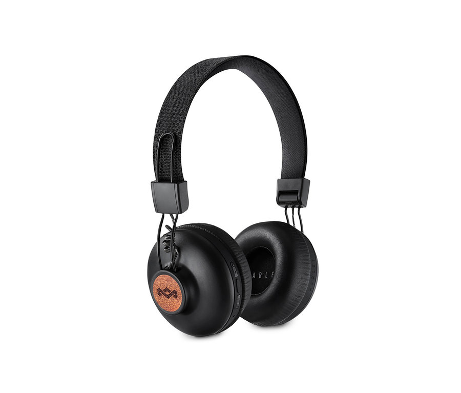 Fekete House of Marley Positive Vibration 2 Bluetooth® fejhallgató.