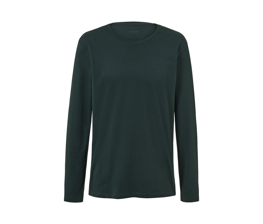 Egy zöld, hosszú ujjú pizsama.