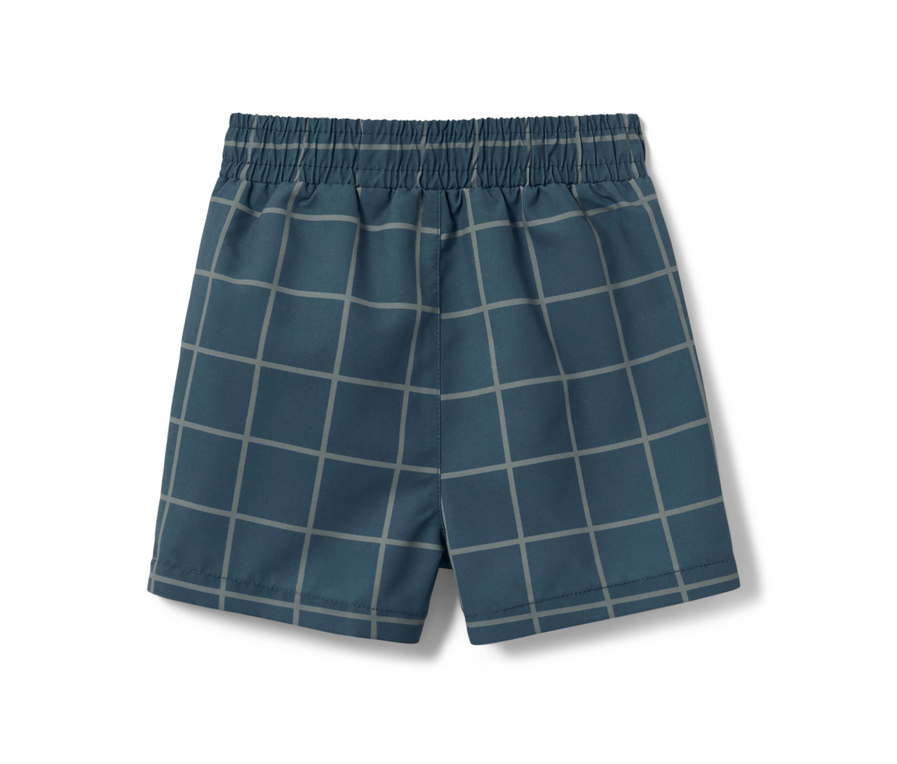 Kék, szürke kockás kisgyerek úszónadrág.