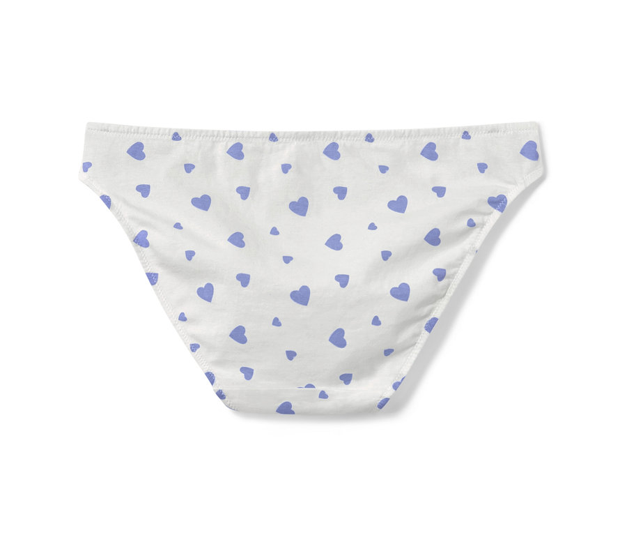 Fehér alsó kék szívekkel. 5 női alsó, szívecskés.