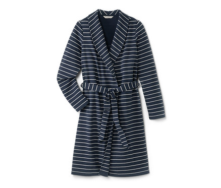 Női köntös, csíkos, sötétkék