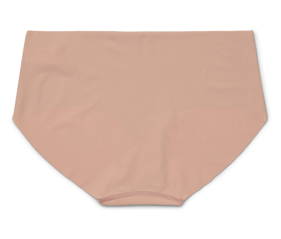 Egyetlen testszínű alsónemű fekszik laposan fehér háttéren.