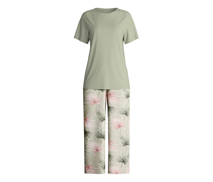 Calida női 7/8-os pizsama, levél mintás