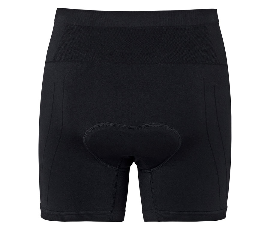 Fekete kerékpáros rövidnadrág betéttel.