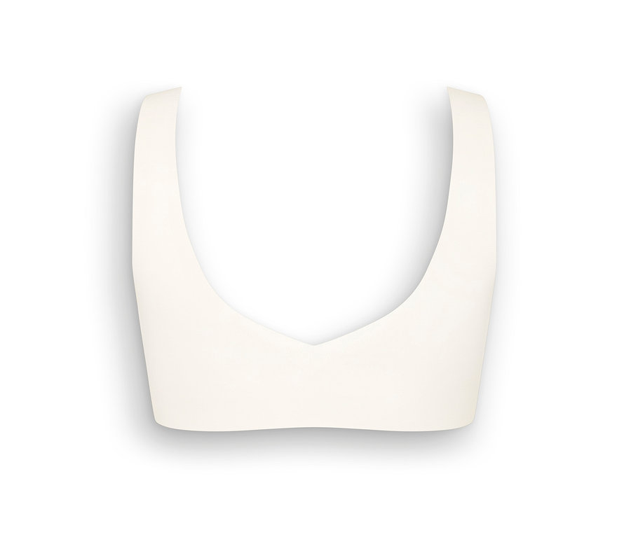 selyemfehér sloggi ZERO Feel 2.0 Bralette melltartó.