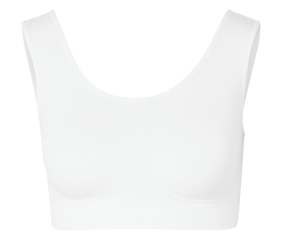 Női seamless bustier melltartó, fehér