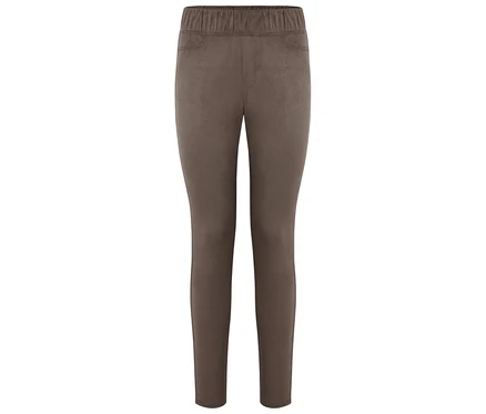Barna leggings fehér háttérrel.