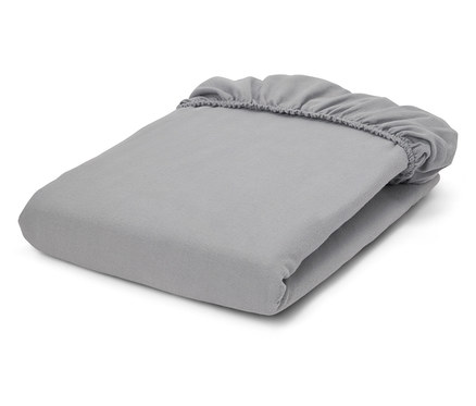 Gumis finom flanel lepedő, szürke, szimpla