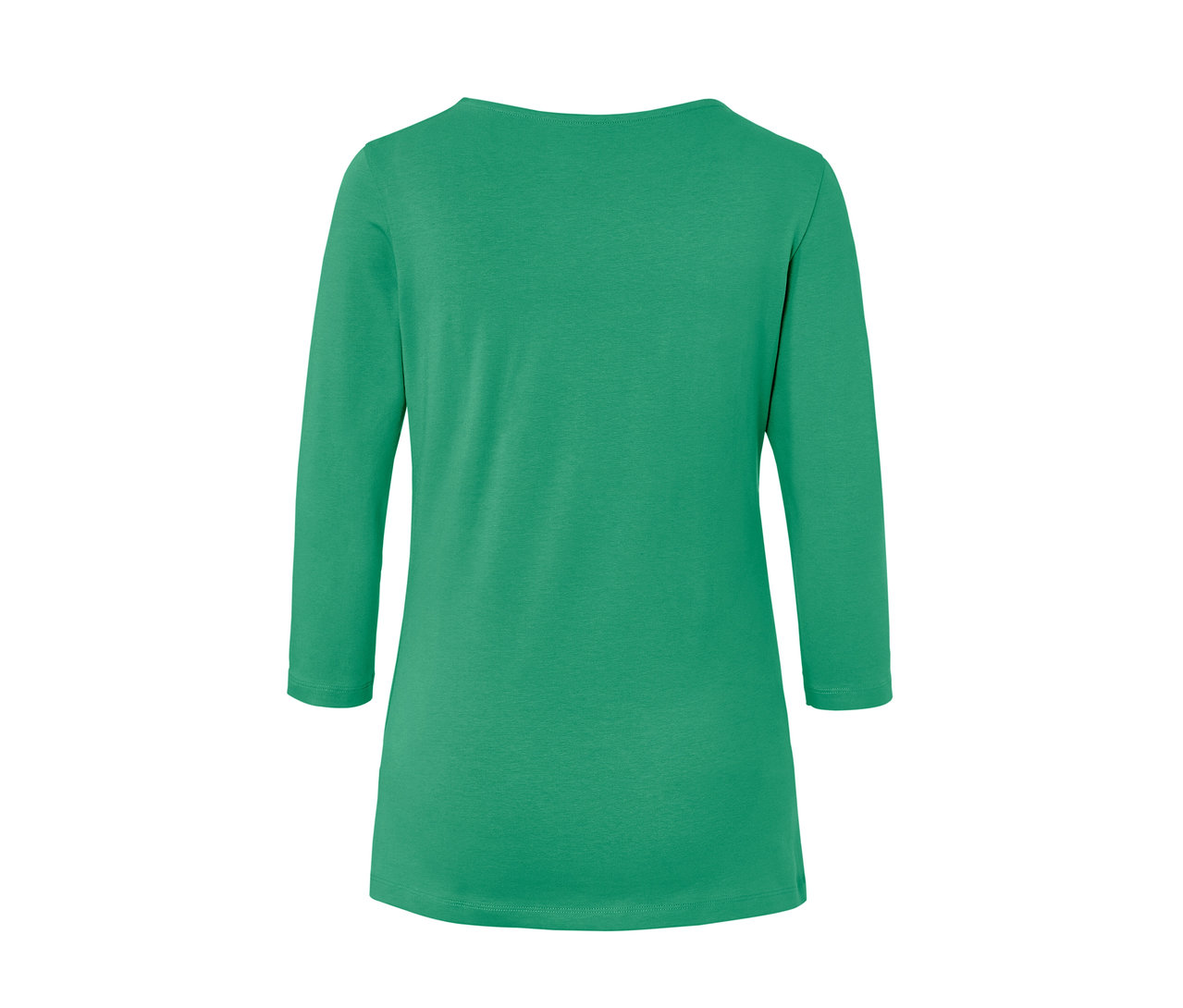 Zöld, 3/4-es ujjú felső.