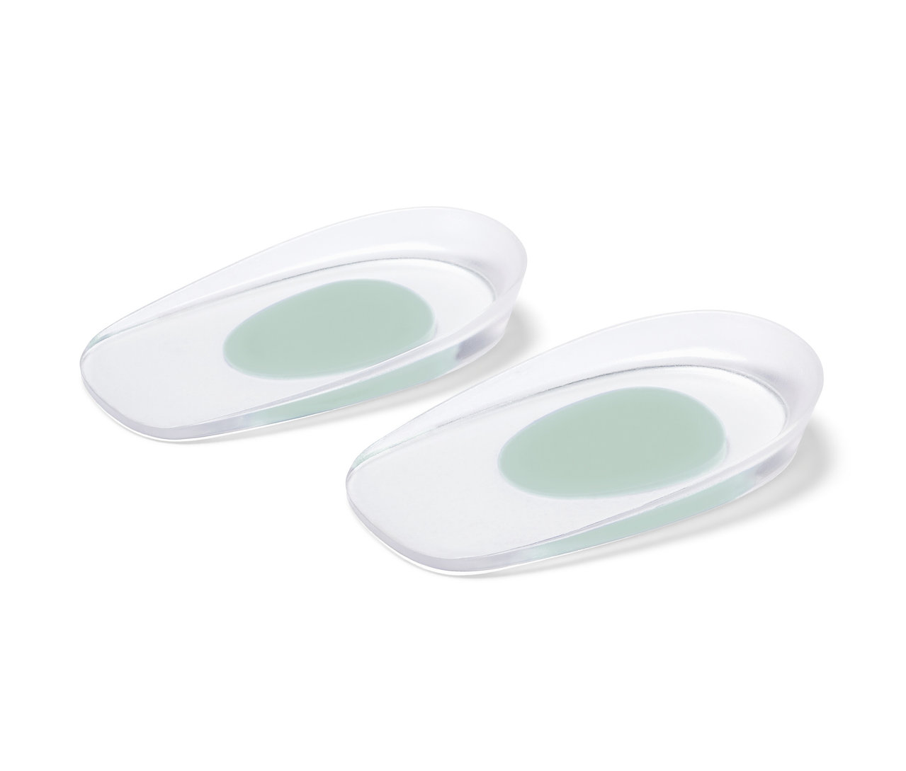 Két átlátszó ütéstompító sarokemelő.