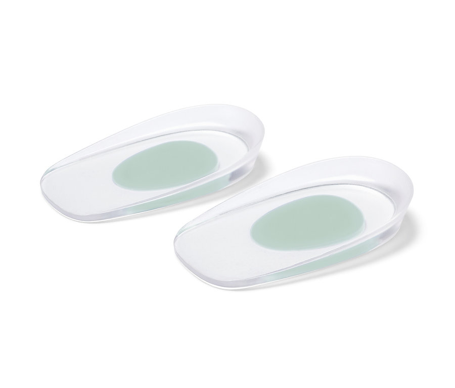 Két átlátszó ütéstompító sarokemelő.