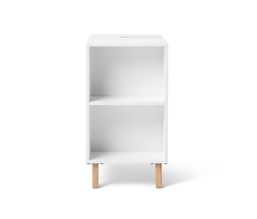 Fehér mosdó alatti szekrény, 1 ajtós.