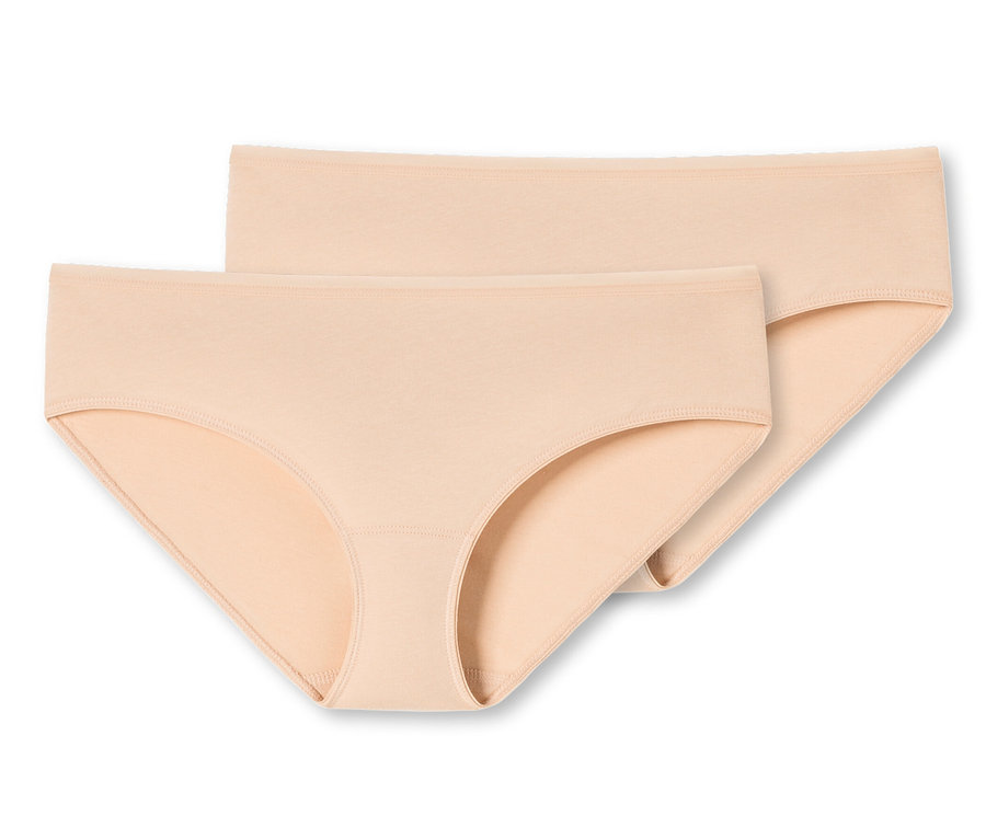 Két homokszínű SCHIESSER hipster alsó.