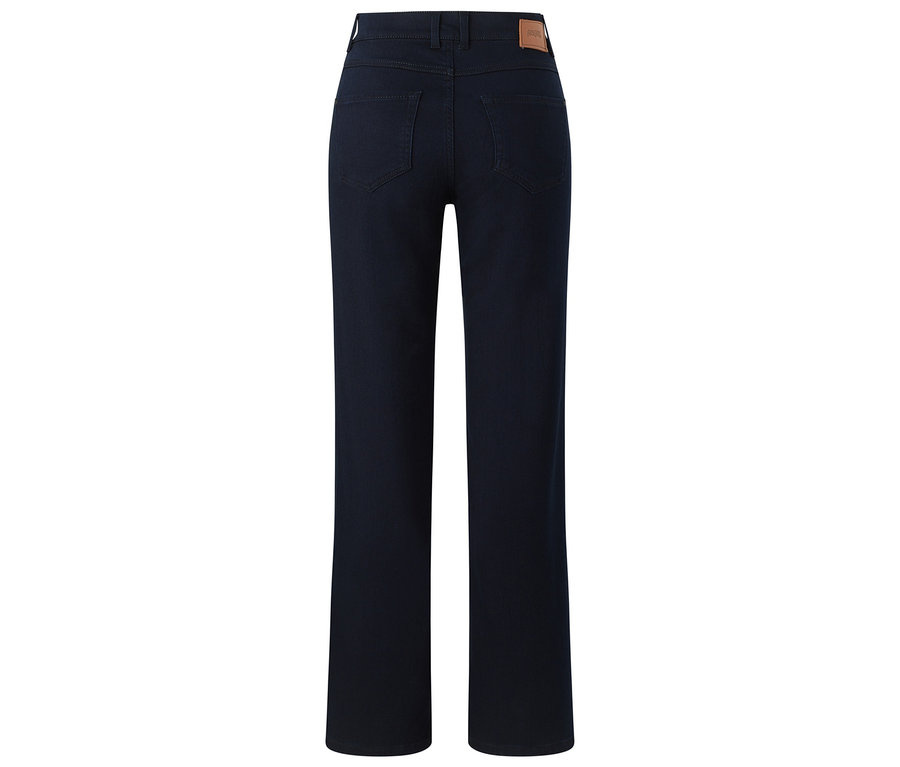 Hátulról látható sötétkék Angels denim »Lara« straight fit farmernadrág.