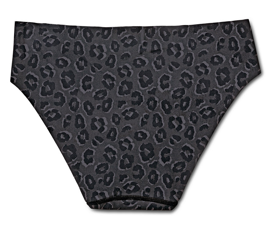 Leopárdmintás fürdőruha alsó fehér háttéren.
