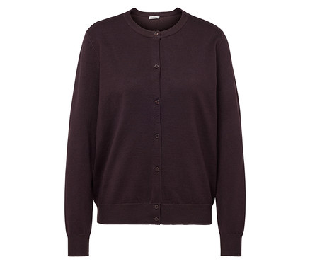 Női finomkötésű kardigán, sötétbarna