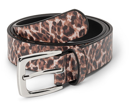 Női öv, leopárdmintás