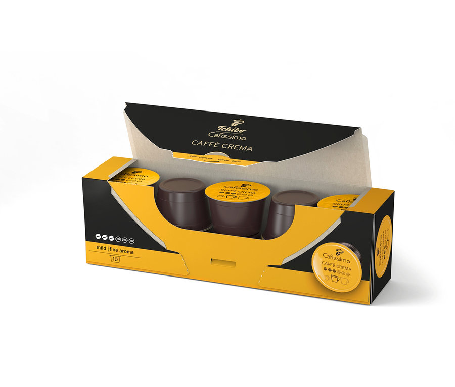 Csomag 10 kapszula Cafissimo Caffè Crema mild.