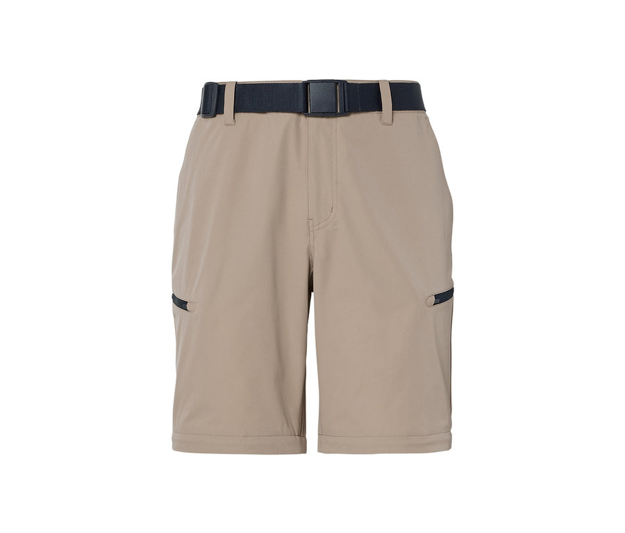 Bézs színű, 2 az 1-ben funkcionális nadrág fekete övvel.