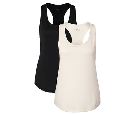 2 db funkcionális top, fekete és fehér