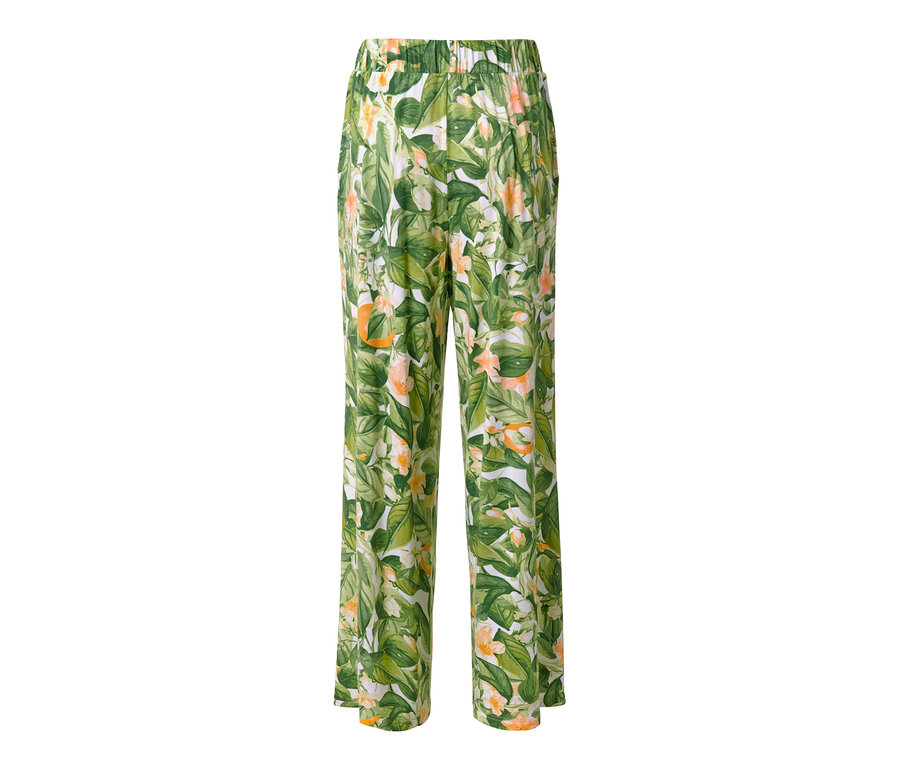 Nyomott mintás palazzo nadrág.