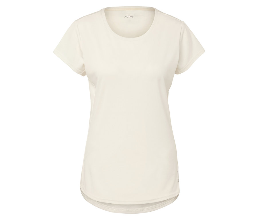 Egy fehér, rövid ujjú sport póló.