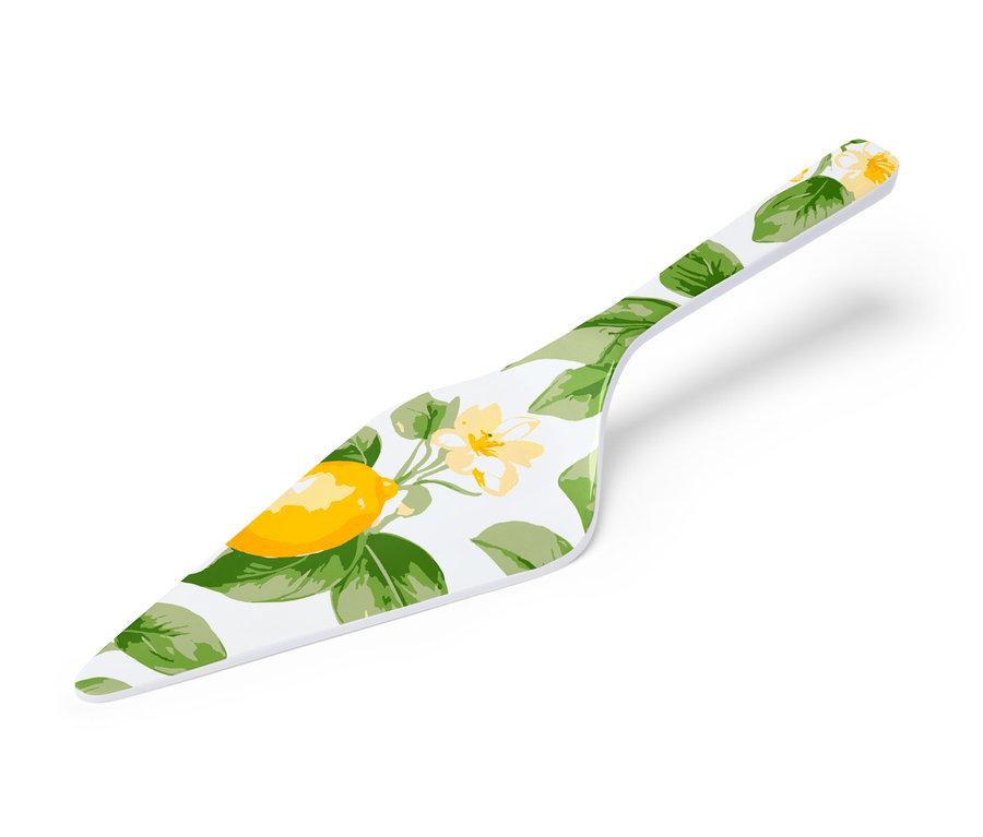 Citrom- és levélmintás tortalapát.