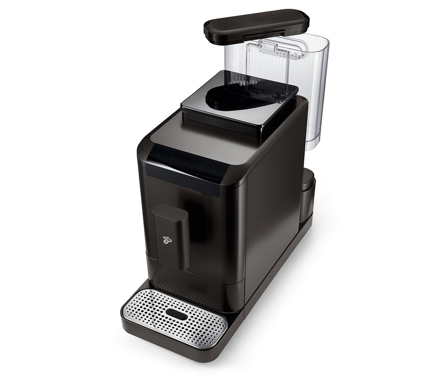 A »Esperto2 Caffè« automata kávéfőző részlete, Granite Black.