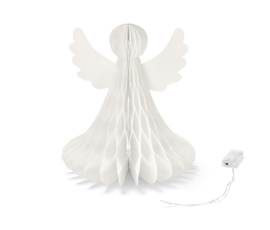 Nagy LED-es papírangyal.
