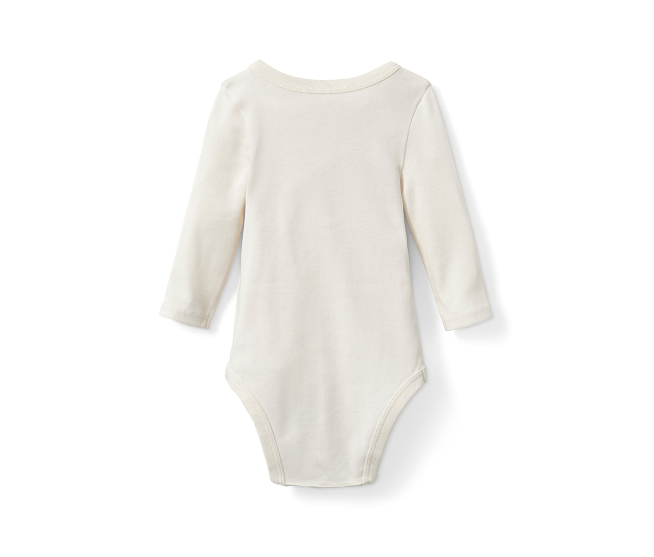 Közeli kép egy 2 darabos kisgyerek hosszú ujjú bodyról, kutyás mintával.