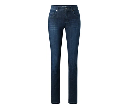 Sötétkék Angels »Cici« slim fit farmer gombos záródással és zsebekkel.