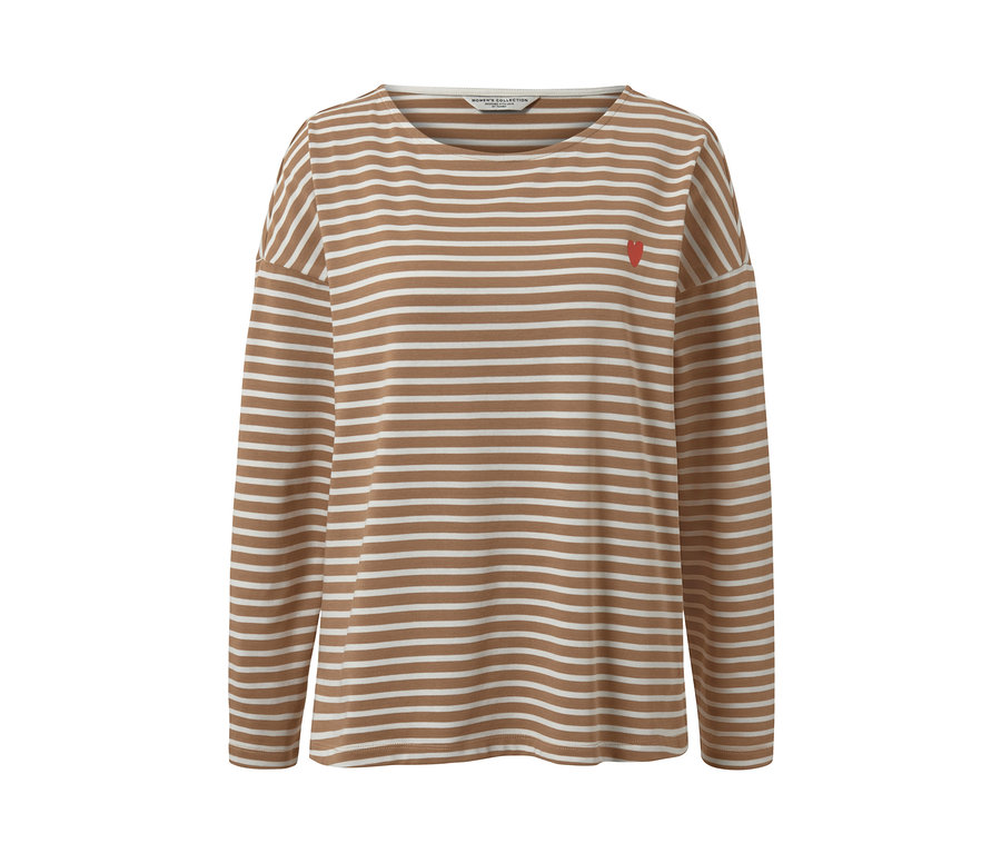 Csíkos hosszú ujjú felső.