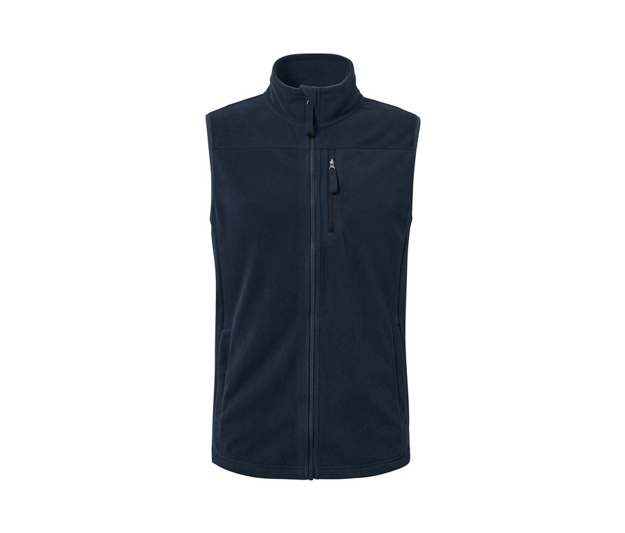 Sötétkék férfi polármellény.