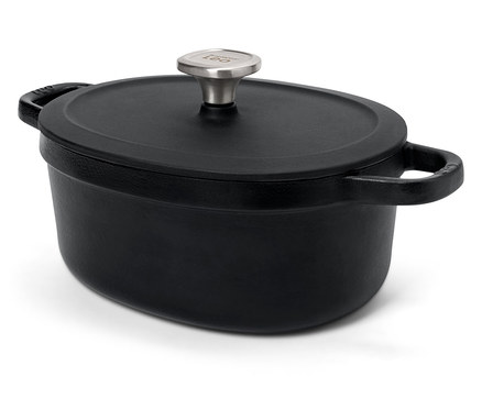 BergHOFF ovális öntöttvas sütőedény fedővel