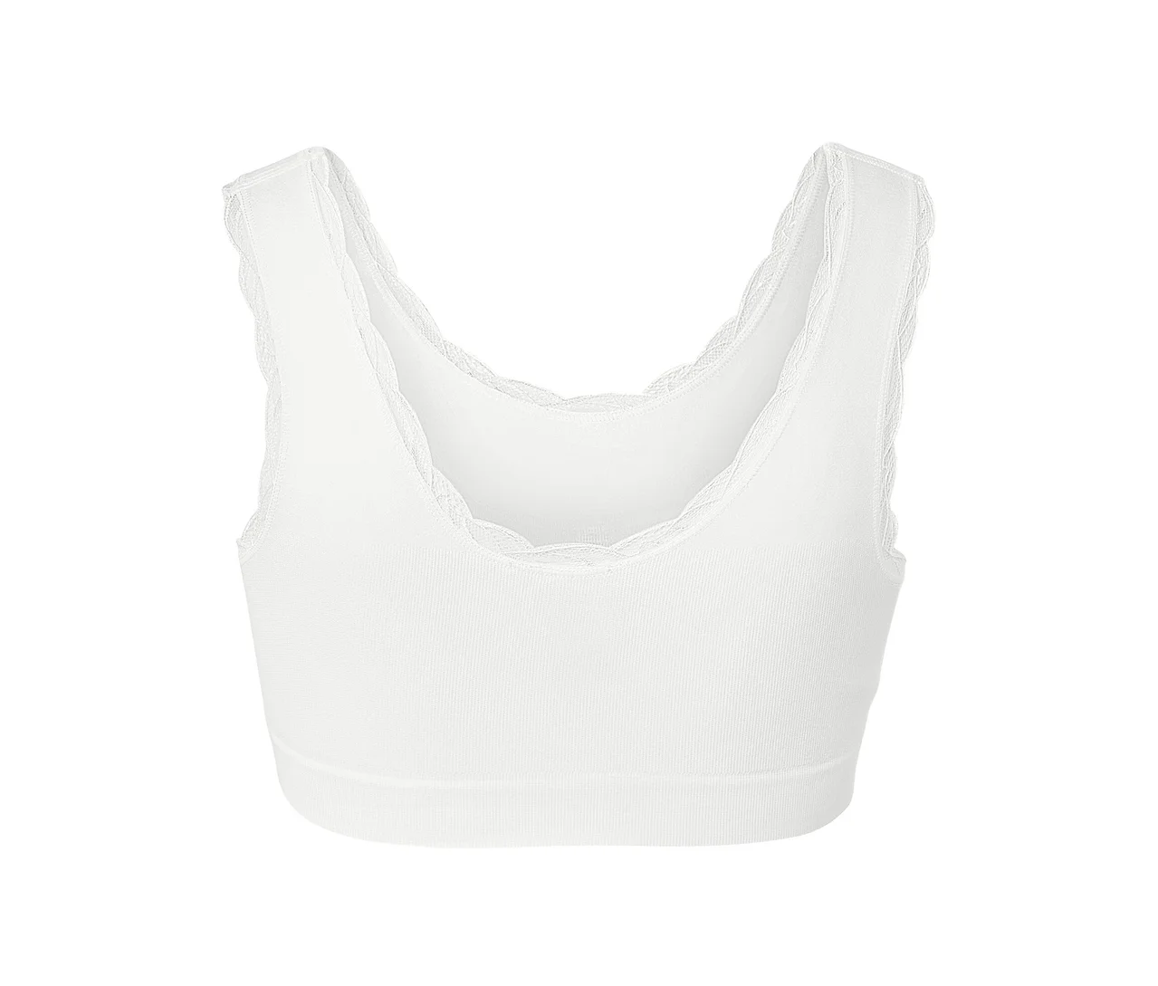 Fehér, varrásmentes bustier melltartó.