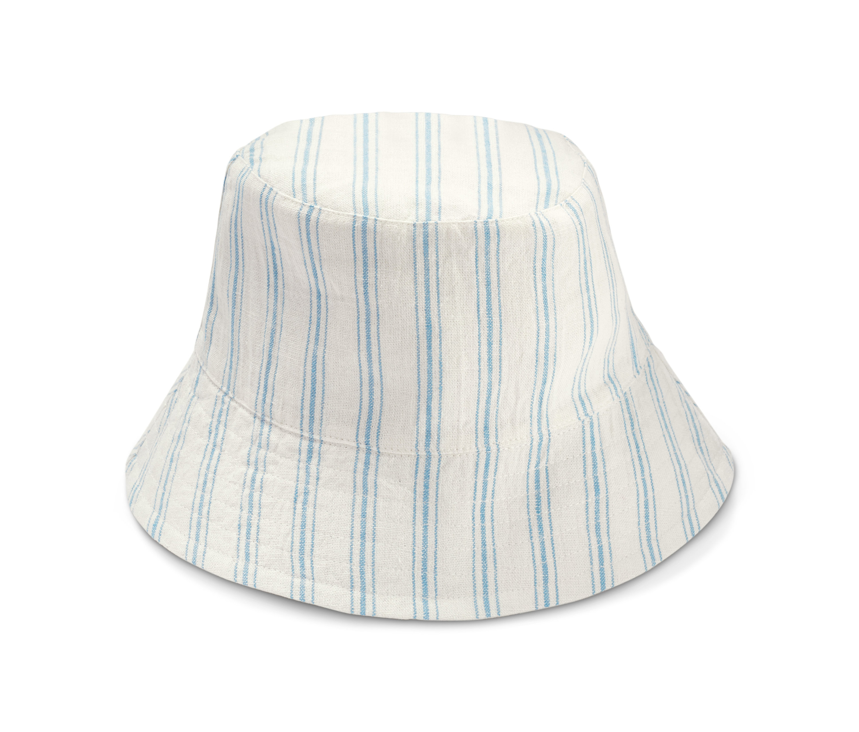 Csíkos női kifordítható szafarikalap.