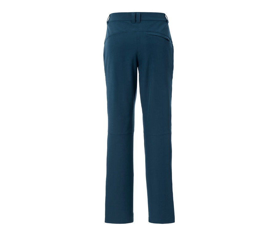 Női softshell nadrág hátulnézete.